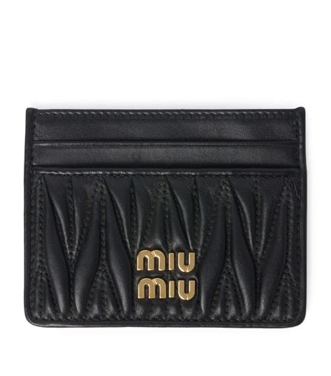 Miu Miu portacarte matelasse according card holder 